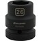 Dynamic 1" Drive Standard Socket, Black Phosphate, Tools 26MM X 1" Drive, 6 Point Standard Length D025026 - alternate 7